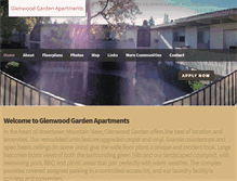 Tablet Screenshot of glenwoodgardenapts.com